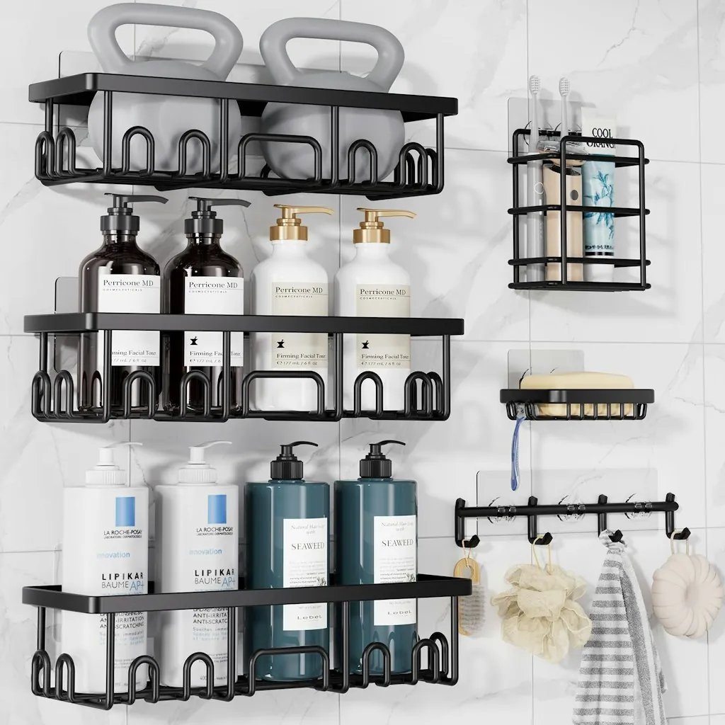 Veken 6-Pack Shower Caddy