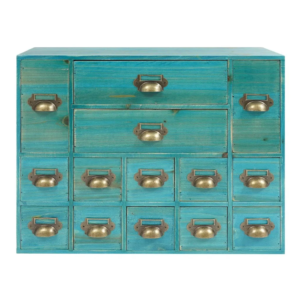 Gracie Oaks 14-Drawer Storage Cabinet