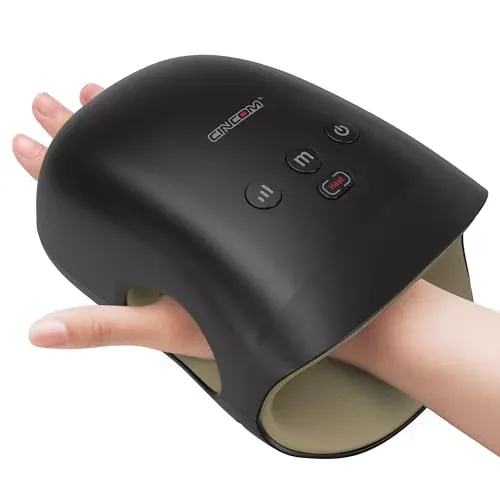 CINCOM Cordless Hand Massager w/ Heat & Compression