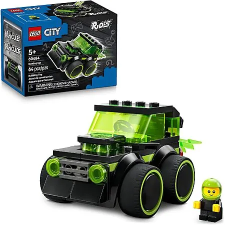 64-Pc LEGO City Rides Gaming Race Car Building Toy