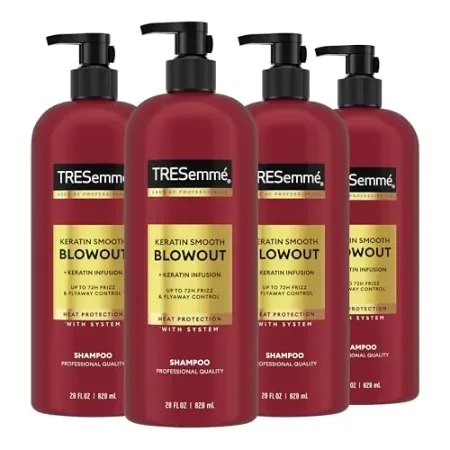 4-Count 28oz TRESemmé Keratin Smooth Hydrating Shampoo for Dry Hair