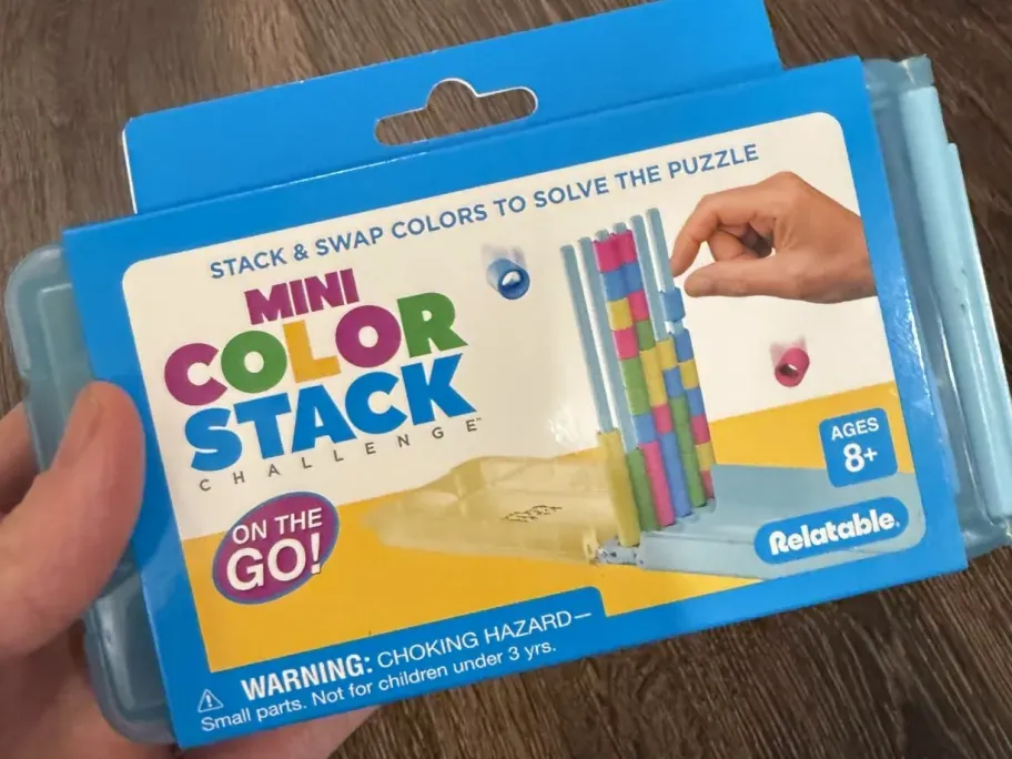 Mini Color Stack Challenge Solo Travel Game by WHAT DO YOU MEME?