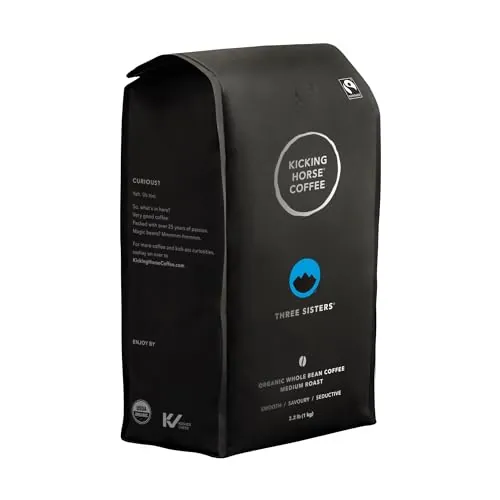 Kicking Horse Coffee, Three Sisters, Medium Roast, Whole Bean, 2.2 Pound