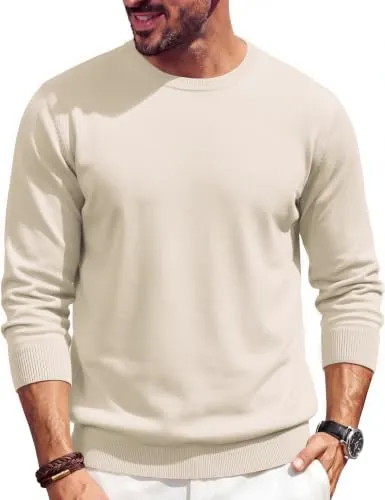 COOFANDY Men's Crewneck Sweater
