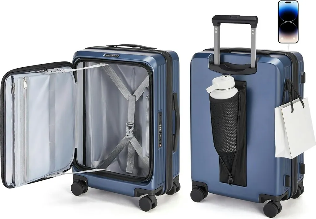 Bagsmart Expandable 20" Hard Shell Carry-On Luggage
