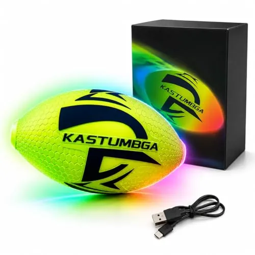 Glow in the Dark Football for Kids Soft Foam