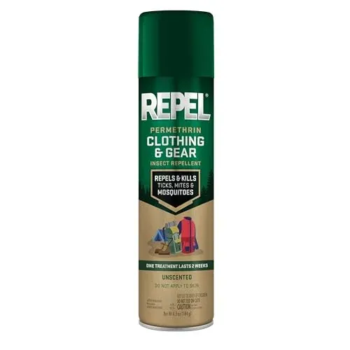 Repel Permethrin Clothing & Gear Insect Repellent Spray 6.5-Oz