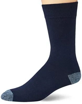 5 Pairs Amazon Essentials Men's Comfortable Patterned Dress Socks
