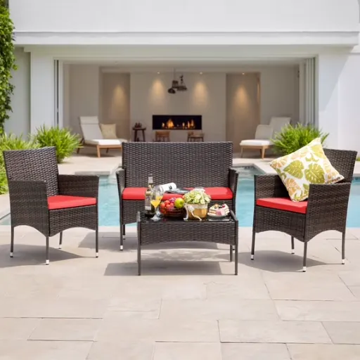 Lacoo 4 Pieces Patio Furniture Set