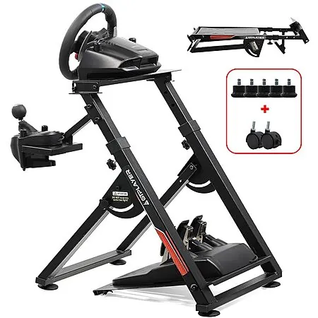 GTPLAYER Sim Racing Wheel Stand Simulator w/ Shifter Mount