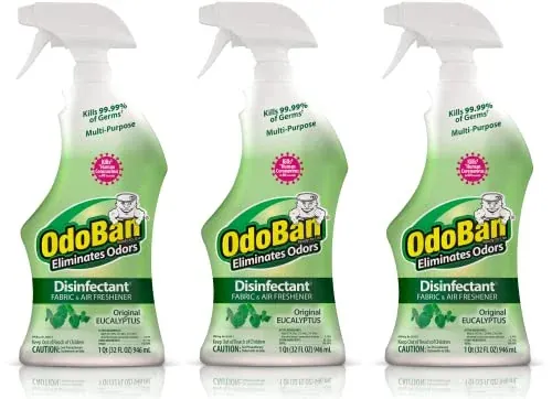 3-Pack 32-Oz OdoBan Ready-to-Use Disinfectant & Odor Eliminator Spray (Eucalyptus)