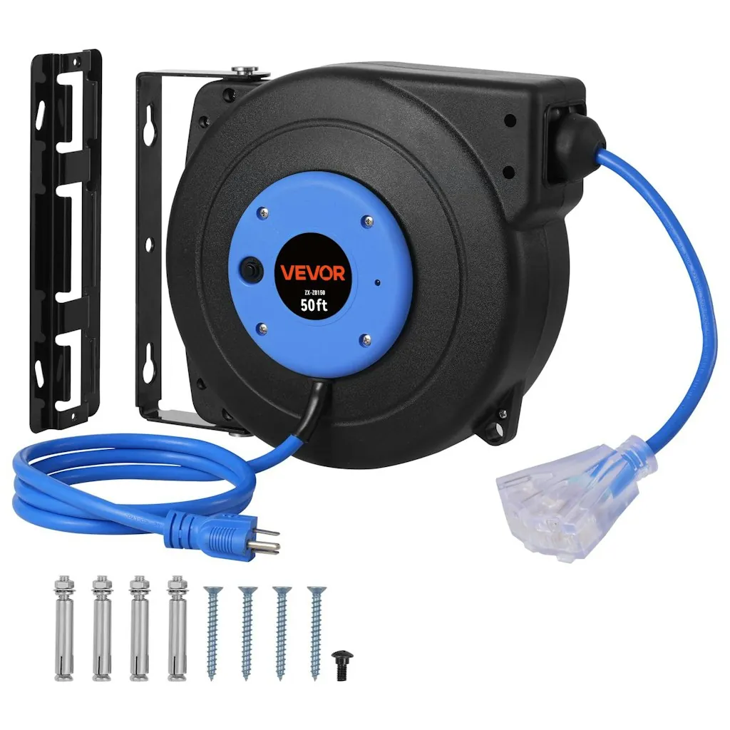 Vevor 50' Retractable Extension Cord Reel