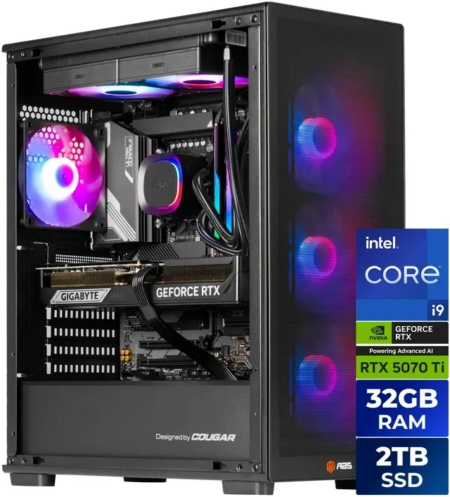 ABS Stratos II Aqua Core i9-14900KF RTX 5070 Ti Gaming PC