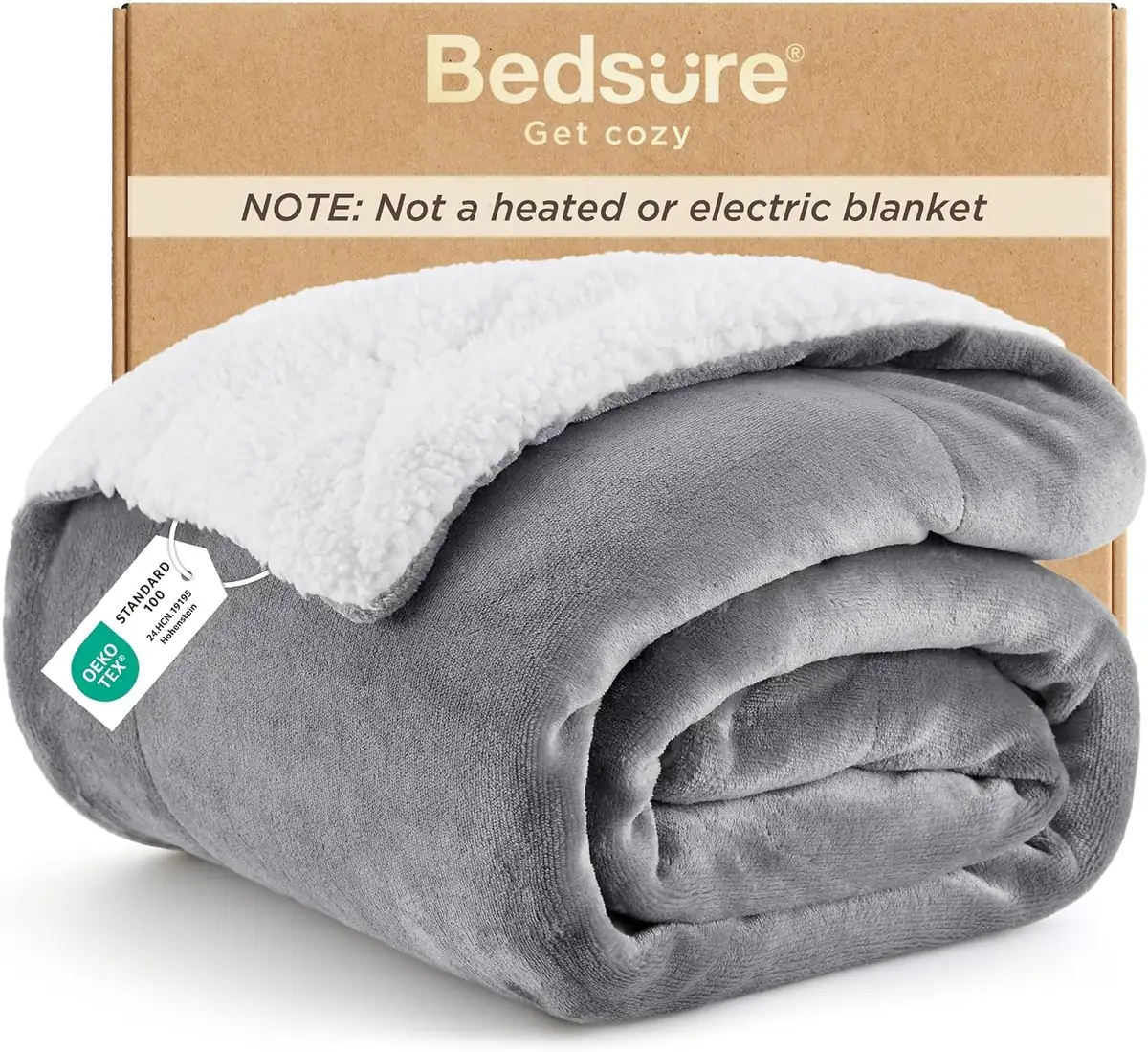 Bedsure Sherpa Fleece Throw Blanket