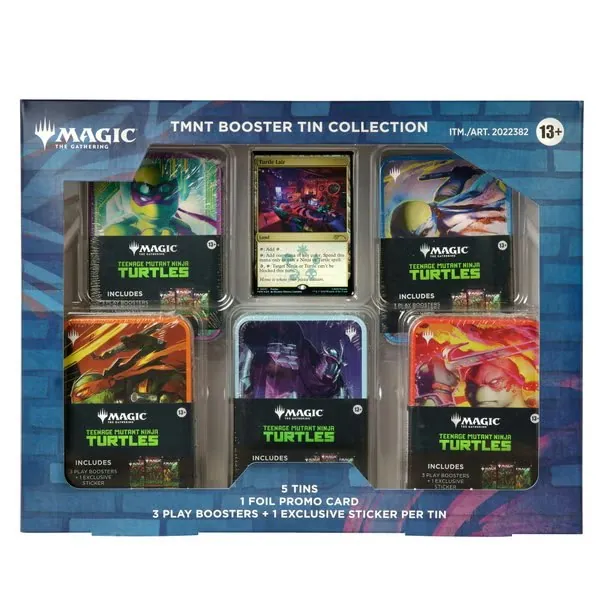 Magic: the Gathering Teenage Mutant Ninja Turtles Universes Beyond 5 Tin Booster Collection