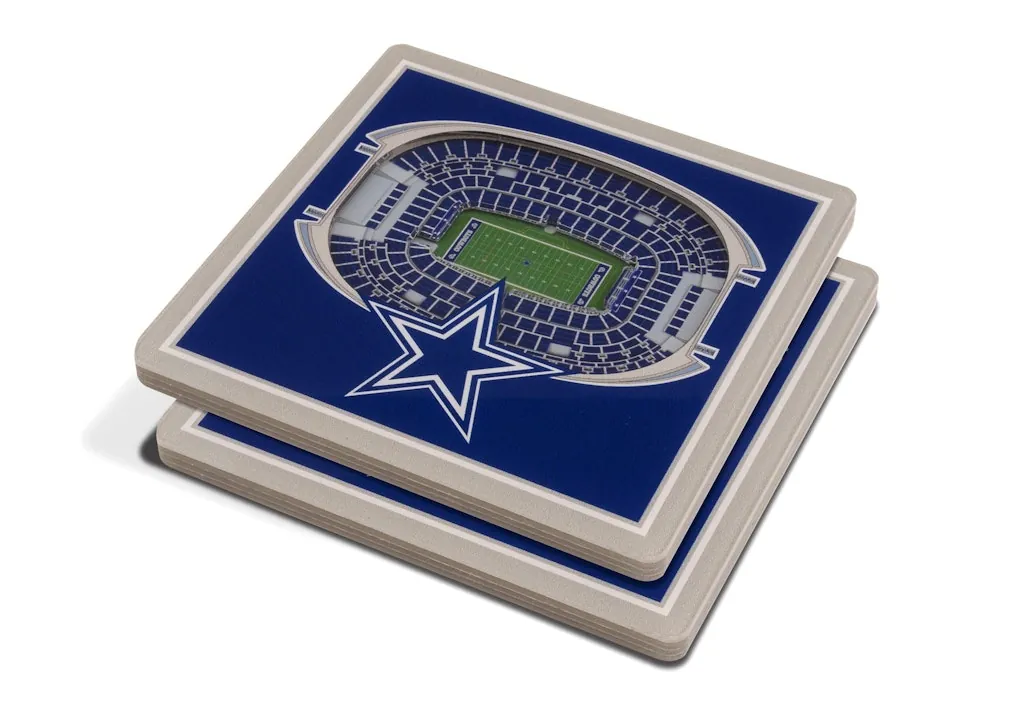 YouTheFan NFL Dallas Cowboys 3D Stadium Drink Coasters for From $12 + free shipping w/ Prime