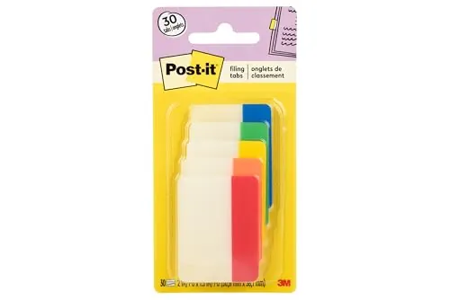 Post-it Sticky Tabs 2" x 1.5" 30 Total Count
