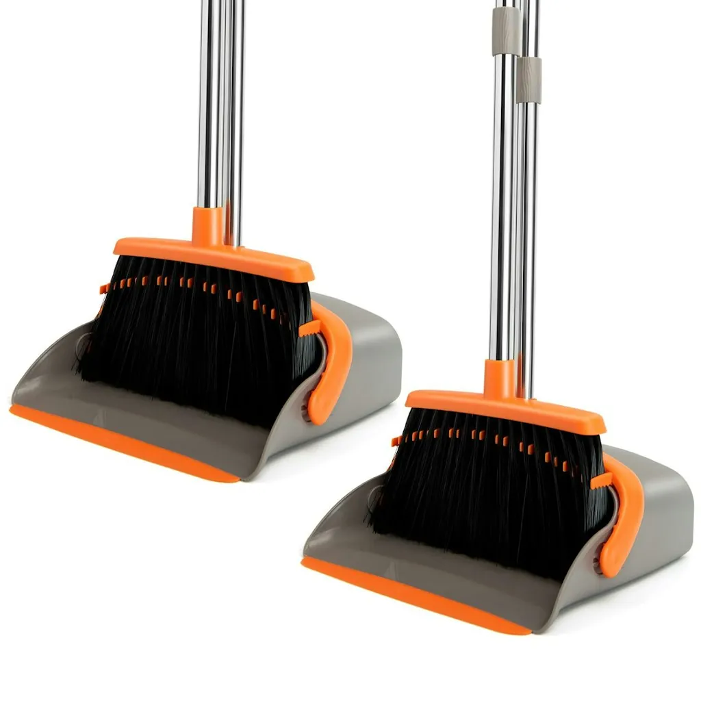 Broom & Dustpan Combo Set 2-Pack