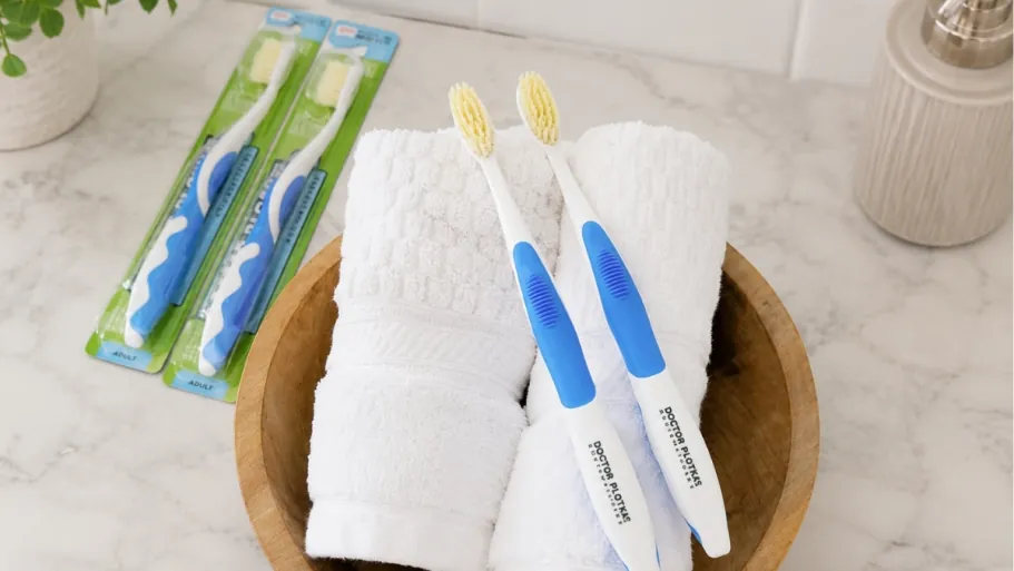 Doctor Plotka’s Mouthwatchers Soft Flossing Toothbrush 4-Pack