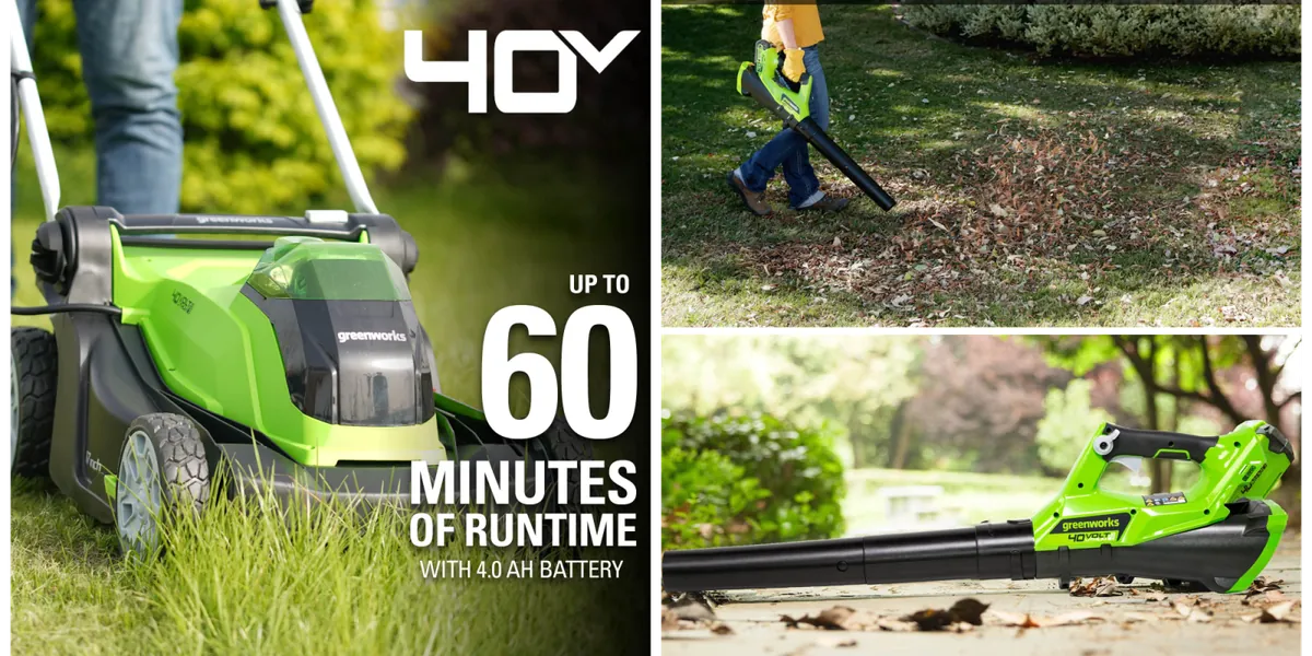 Greenworks’ 40V 2-in-1 cordless mower + 350 CFM blower down at a