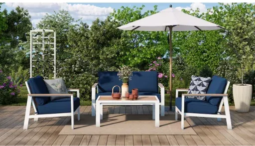 allen + roth Chatham Pier 4-Piece Patio Conversation Set