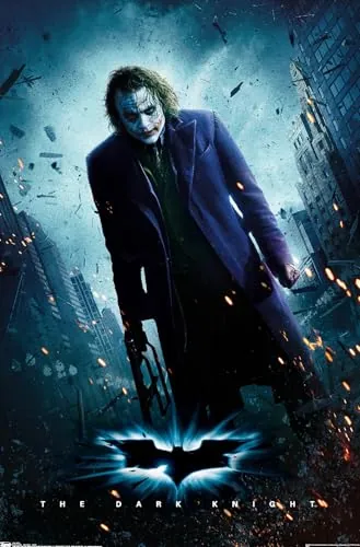 Trends International DC Comics Movie - The Dark Knight - The Joker - One Sheet Wall Poster, 22.375" x 34"