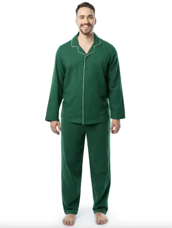 2-Piece Fruit of the Loom Men's Flannel Pajama Set