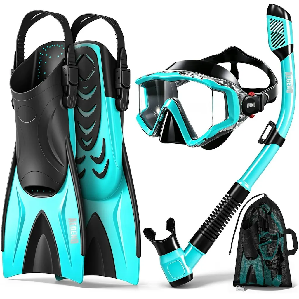 Aegend 4-in-1 Snorkeling Gear Set