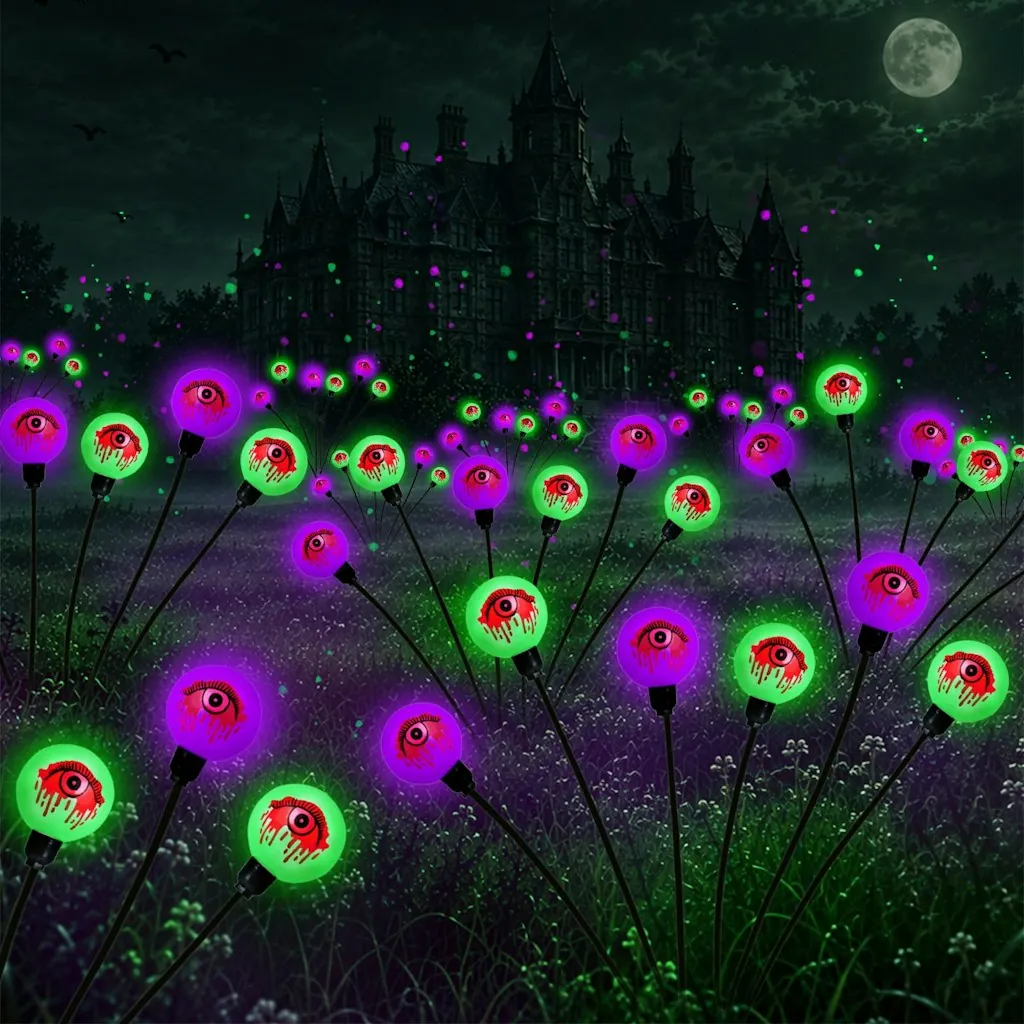 Halloween Eyeball LED Solar Light 6-Pack