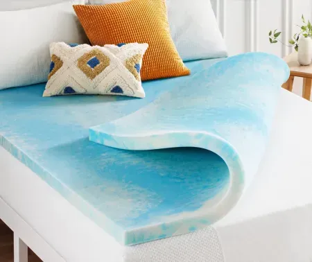 Best Price Mattress 2" Swirl Gel Breeze Memory Foam Mattress Topper (King)