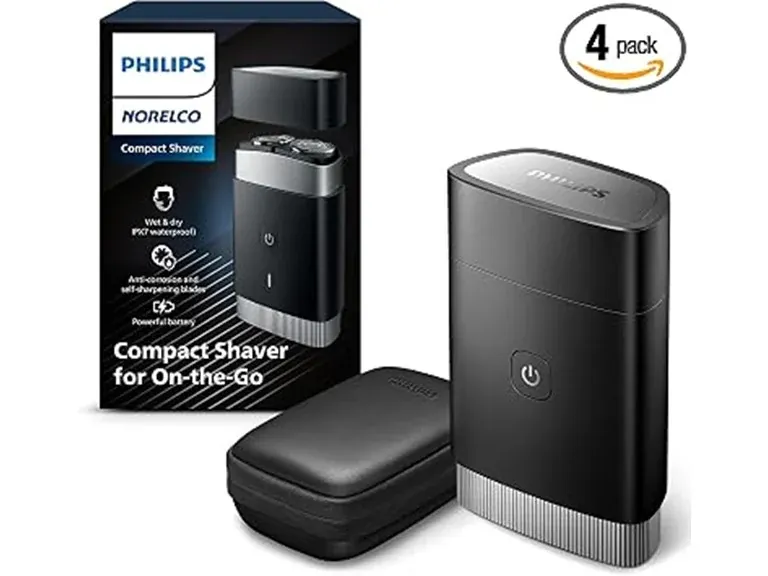 Philips Norelco Portable Electric Shaver, Black