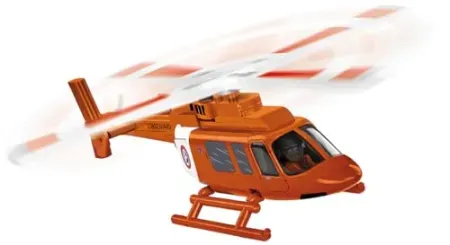 COBI Action Town Bell 407 Coast Guard Helicopter Building Set