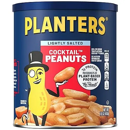 16-Oz Planters Cocktail Peanuts (Lightly Salted)