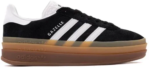 adidas Women's Gazelle Bold Athletic Shoe Core Black/Cloud White