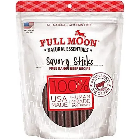 Select Accts: 22-Oz Full Moon Dog Savory Sticks (Beef)