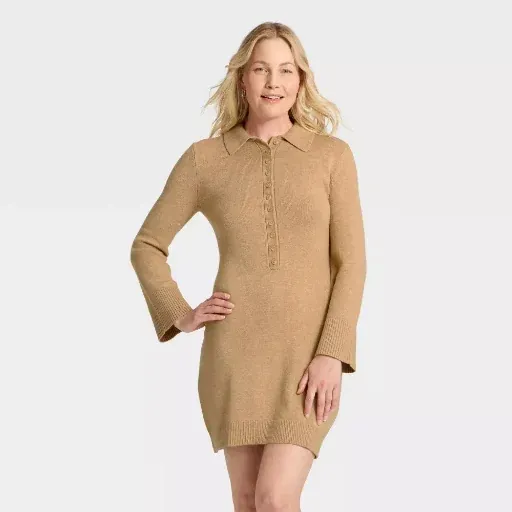 A New Day Women's Long Sleeve Sweater Dress