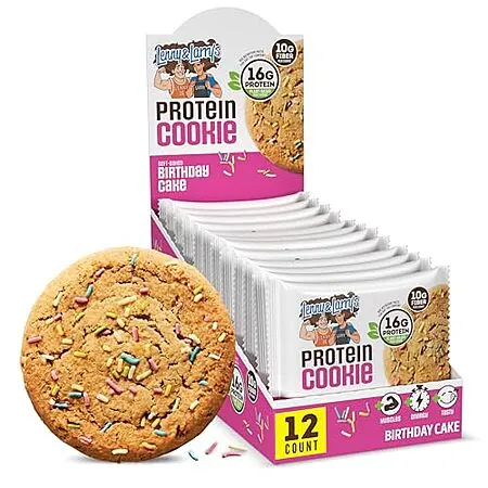 Select Accounts: 12-Pk 4-Oz Lenny & Larry's Protein Cookie (Birthday Cake)