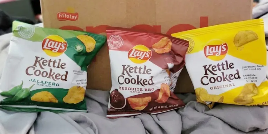 Lay’s Kettle Cooked Potato Chips Variety Pack 40-Pack
