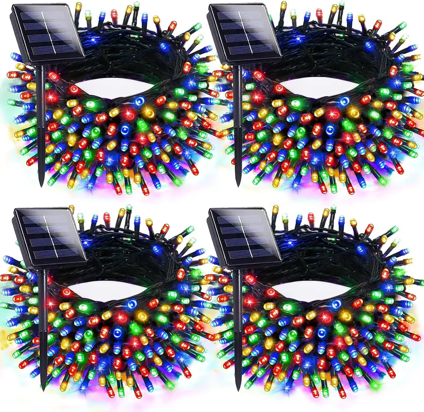 EXF Solar Outdoor Christmas Lights 4 Pack
