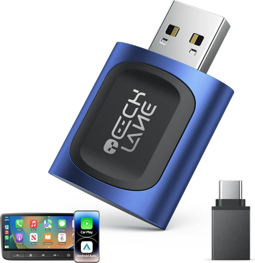 2-in-1 Wireless CarPlay & Android Auto Adapter