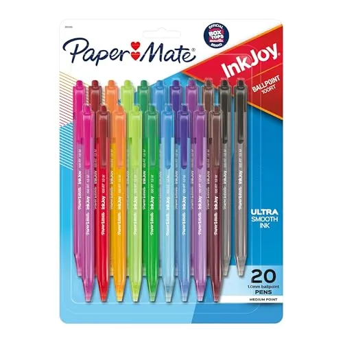 Paper Mate InkJoy Retractable Ballpoint Pens - 20 Count