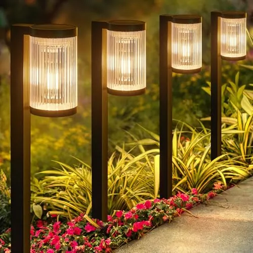 ELECLINK Solar Pathway Lights Outdoor IP65 Waterproof LED Garden Path Lights 6-Pack