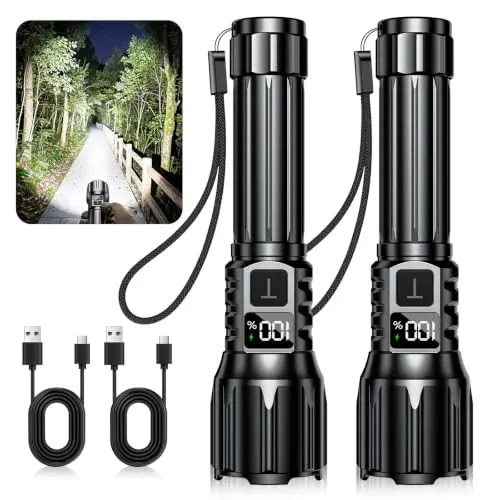Rechargeable Flashlights 2-Pack