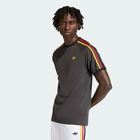 adidas Men's 3-Stripes Tee (Black / Gold)