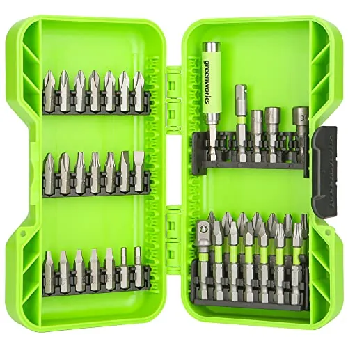 Greenworks 40-Pc Impact-Rated Hex Shank Screwdriver Bit Driving Set