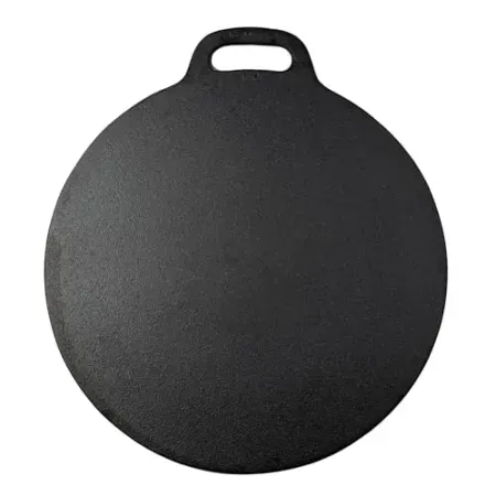 Victoria 12" Cast Iron Tawa Dosa Pizza Pan w/ a Loop Handle