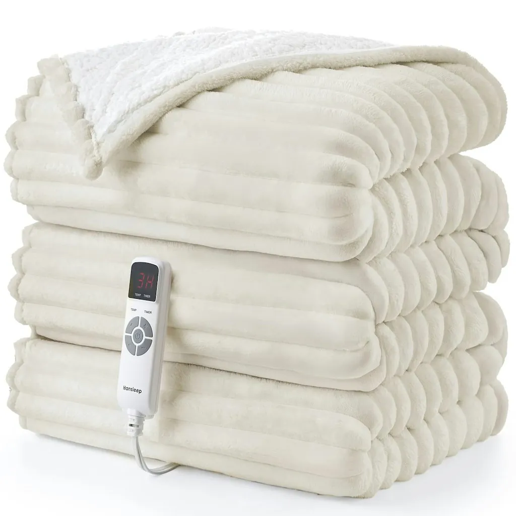 Hansleep Electric Heated Throw Blanket 50" x 60"