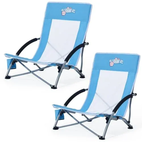 Old Bahama Bay 2 Pack Low Beach Chairs