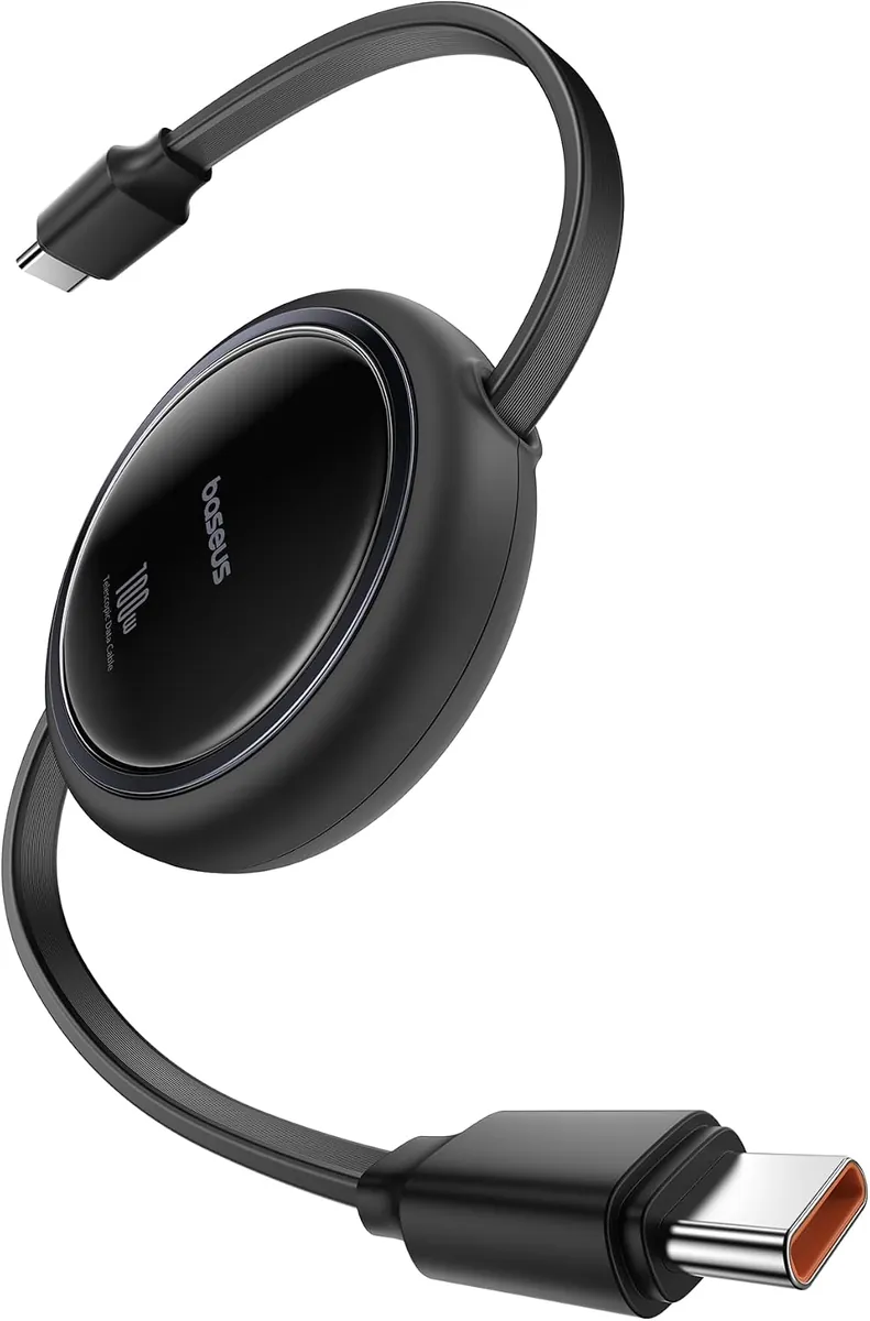 Amazon Prime:3.3' Baseus 100W Retractable USB-C to USB-C 5A Charging Cable $6.65(48% off)w/ code ULERV7VO + Free S&H