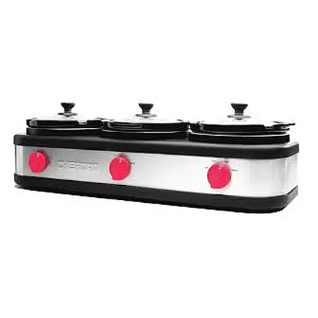 Chefman Triple Slow Cooker & Buffet Server